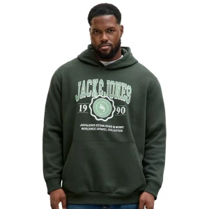 Duża męska bluza wkładana przez głowę Jack & Jones 12279622 zielona