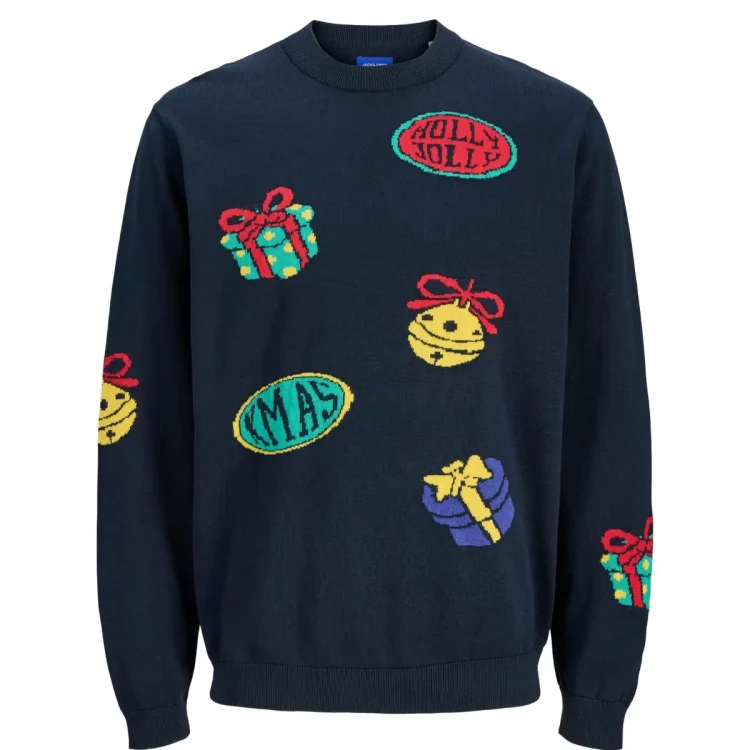 wygodny wzorzysty meski sweter