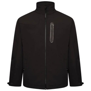  Duża męska kurtka softshell ze stójką Kam KV132 czarna