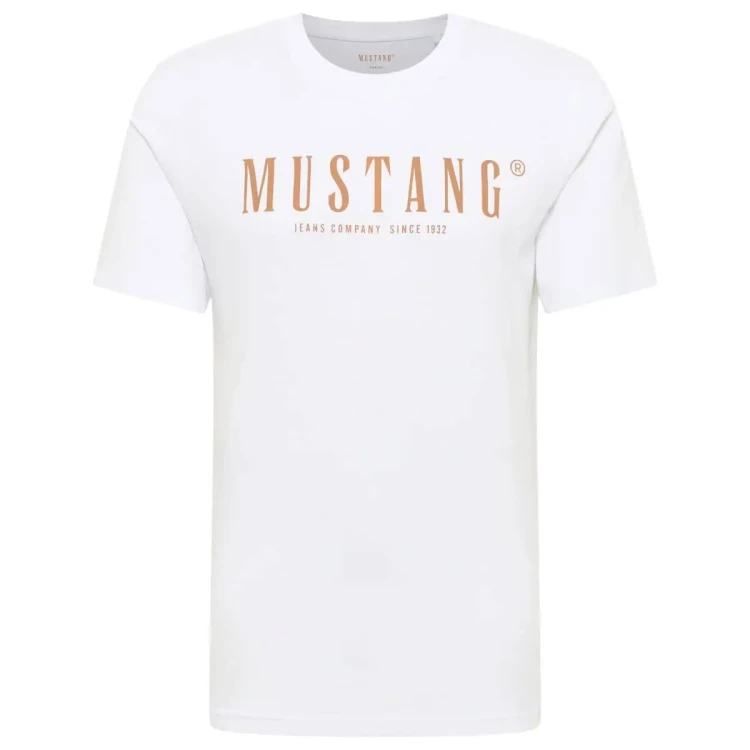 mustang biala koszulka meska