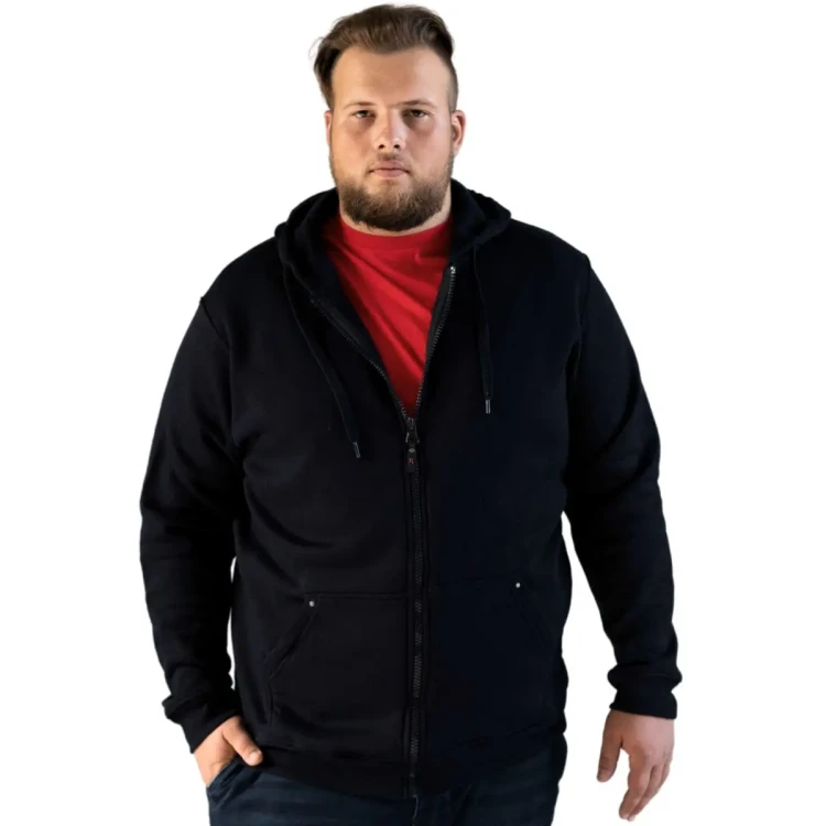 bluza na zamek z kapturem 8xl
