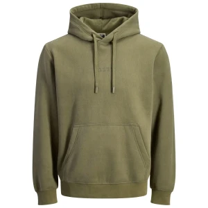Duża męska bluza wkładana przez głowę Jack & Jones  12287047 oliwkowa