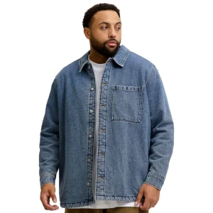 Duża kurtka jeansowa katana ocieplana Jack & Jones 12286912 niebieska