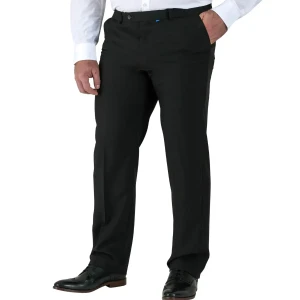 Duże męskie eleganckie spodnie wizytowe Duke D555 Max czarne