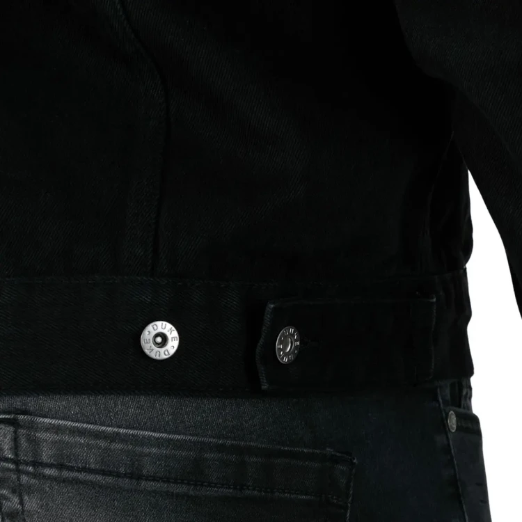 czarna kurtka z denimu 6xl