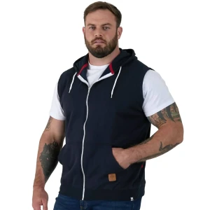 Duża męska bluza bezrękawnik Duke D555 Blake granatowy