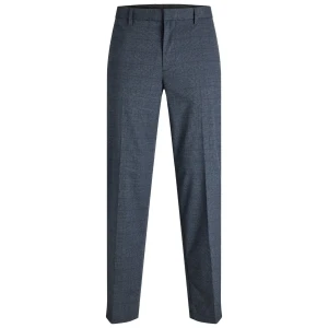 Duże męskie eleganckie spodnie w kratę Jack & Jones 12287547 granatowe