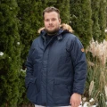 granatowa modna meska kurtka na zime