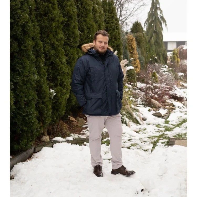 zimowa ciepla kurtka parka xxl