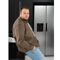 modna brazowa koszula 8xl