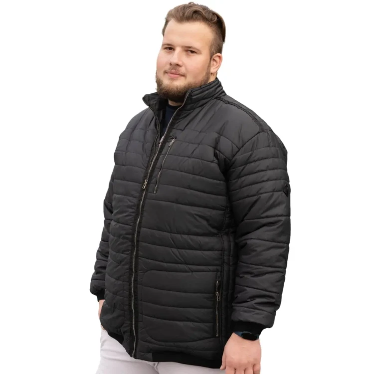 duza meska czarna kurtka 6xl