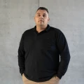 czarna polowka dlugi rekaw plus size