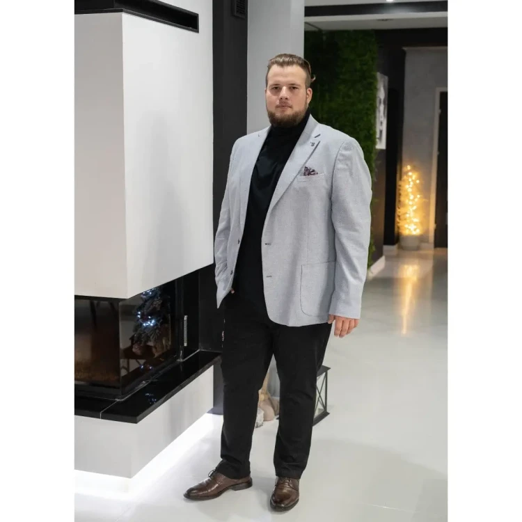 duze meskie eleganckie spodnie