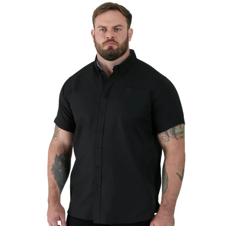 czarna meska koszula plus size