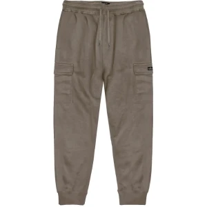 Duże męskie spodnie dresowe bojówki ze ściągaczami Double Urban Outfitters MPAN-6031 beżowe