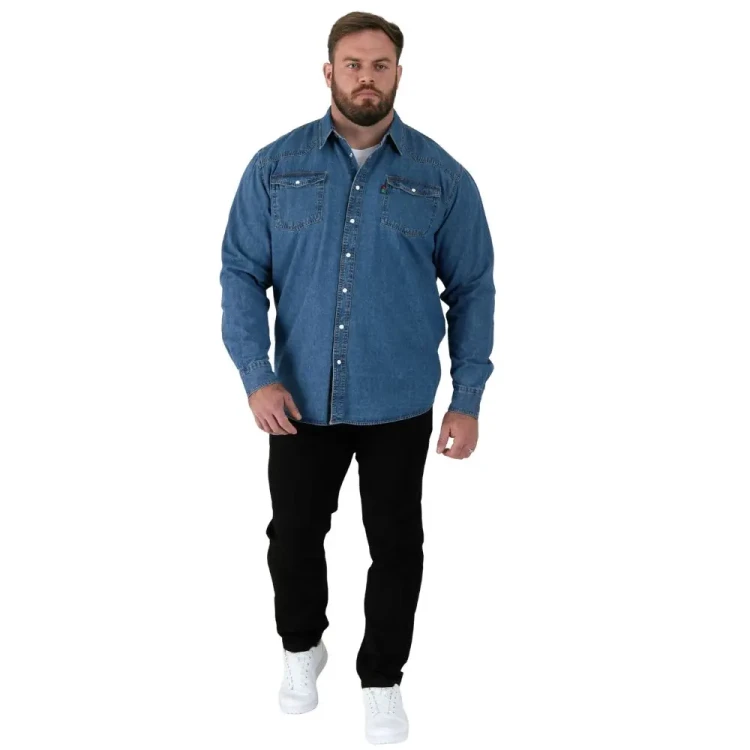 jeansowa koszula meska 4xl