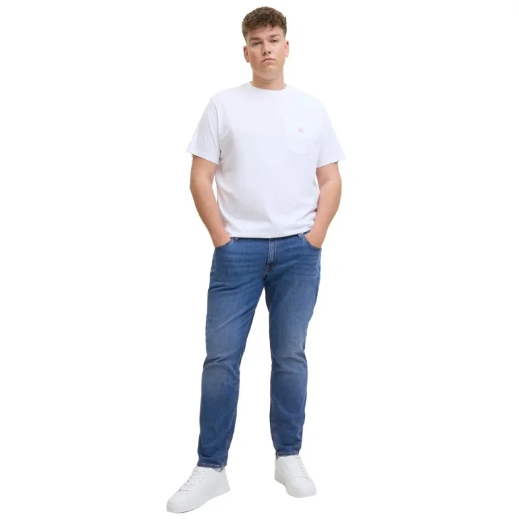 duze meskie jeansy 48 granatowe