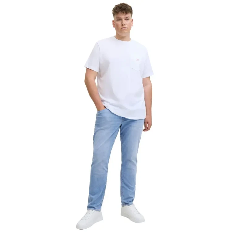 jasnoniebieskie modne jeansy duze rozmiary