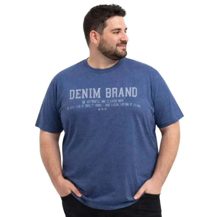 duzy meski t-shirt z napisem 5xl