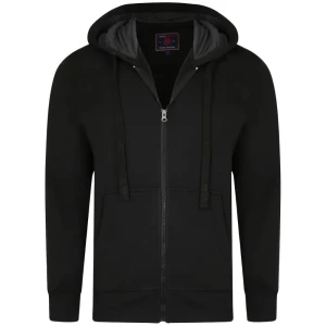 Duża męska rozpinana bluza Kam 503H czarna