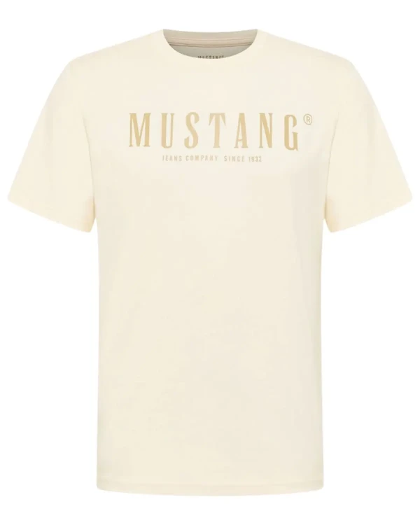 kremowy t-shirt meski plus size