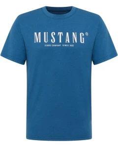 Duża koszulka t-shirt męski z napisem Mustang 1017378-5232 niebieski