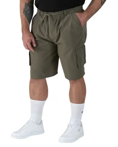 Duże męskie spodenki cargo krótkie bojówki D555 Nick khaki