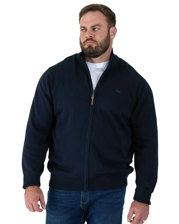 granatowy sweter meski plus size