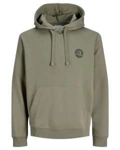 Duża męska bluza wkładana przez głowę Jack & Jones 12289694 khaki