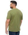gladki t-shirt dla panow plus size polecany modny