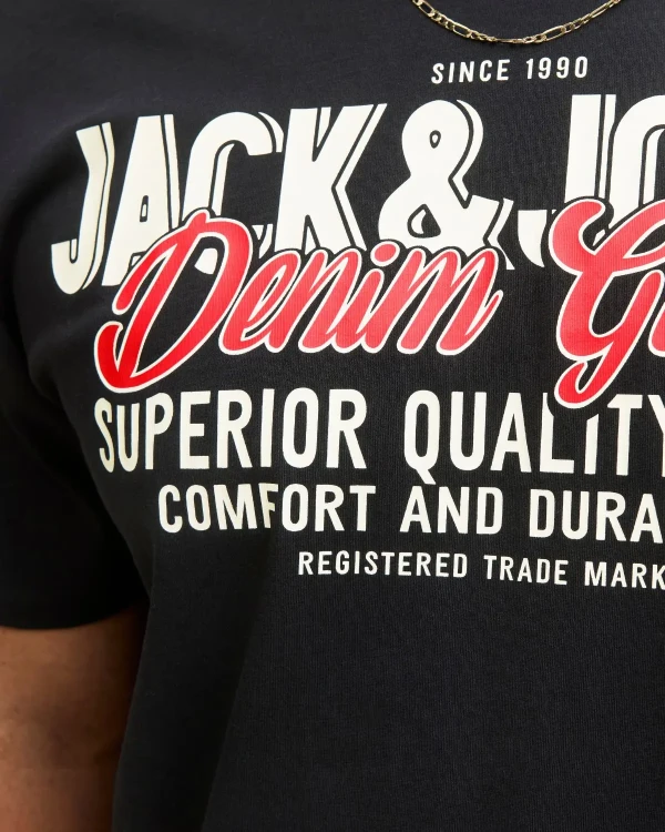 duzy napis na koszulce jack jones 6xl