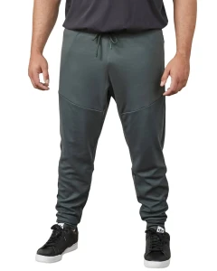 Duże męskie spodnie dresowe ze ściągaczem North Latitude 61343-2640 szarozielone