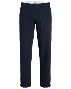 Duże męskie spodnie chinosy Jack & Jones 12289162 ciemnogranatowe
