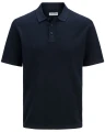 granatowa koszulka polo plus size