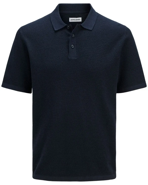 granatowa koszulka polo plus size