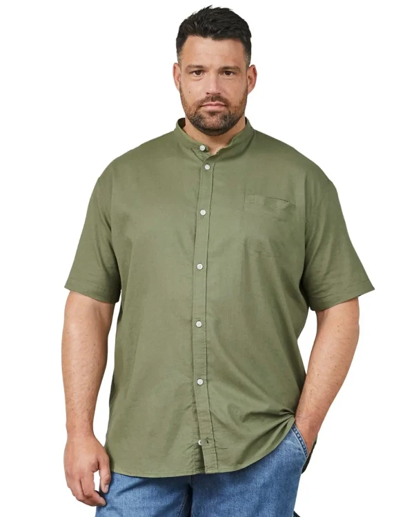 zielona militarna koszula meska plus size