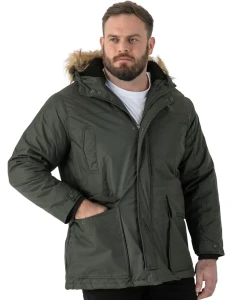 Duża męska kurtka jesienno/zimowa Duke D555 Lovett khaki