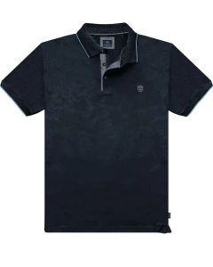 Duża męska koszulka polo Double Urban Outfitters PS-3079 granatowa