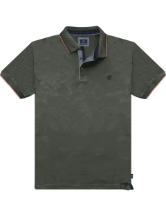 Duża męska koszulka polo Double Urban Outfitters PS-3079 khaki