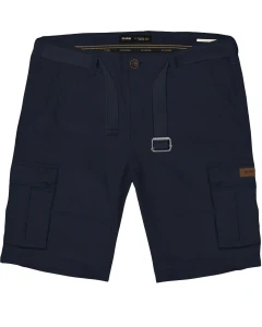 Duże męskie spodenki cargo bojówki z paskiem Double Urban Outfitters MSHO-7029 granatowe