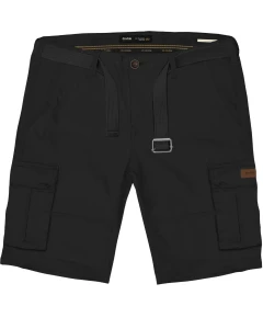 Duże męskie spodenki cargo bojówki z paskiem Double Urban Outfitters MSHO-7029 czarne