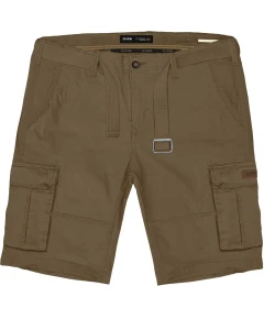 Duże męskie spodenki cargo bojówki z paskiem Double Urban Outfitters MSHO-7029 brązowe