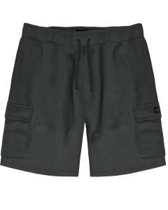 Duże męskie spodenki dresowe szorty z kieszeniami Double Urban Outfitters MS-6032 ciemnoszare