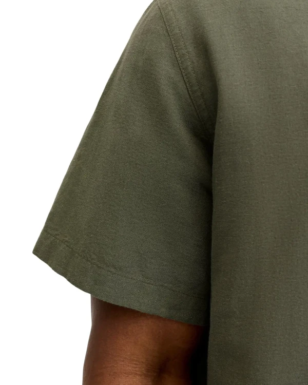 koszula lniana w kolorze khaki 6xl