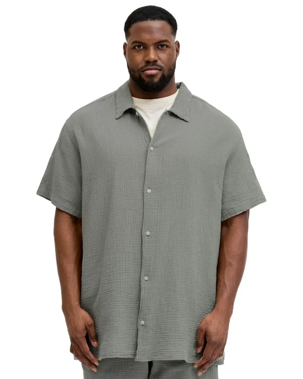 duza meska koszula z muslinu 7xl