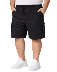 Duże męskie spodenki bojówki szorty cargo Jack & Jones 12294295 czarne