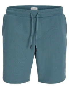 Duże męskie krótkie spodenki dresowe Jack & Jones 12294286 szaroniebieskie