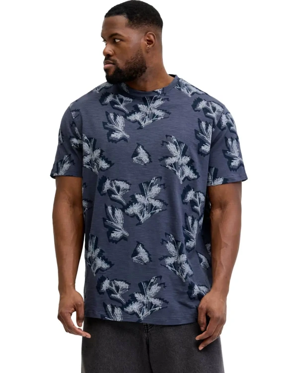 wzorzysty t-shirt plus size