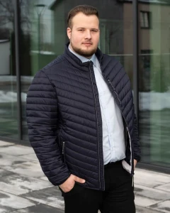 Duża męska kurtka całoroczna lekka Redpoint Walker granatowa