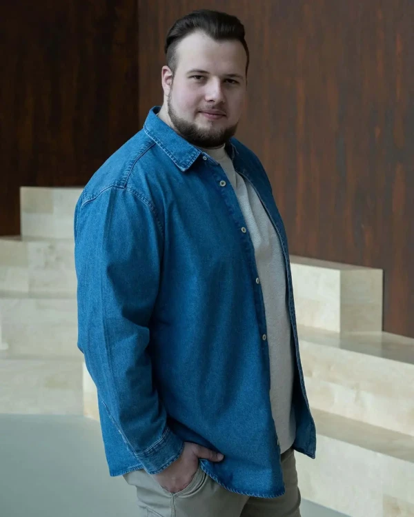 duza mesk koszula denim